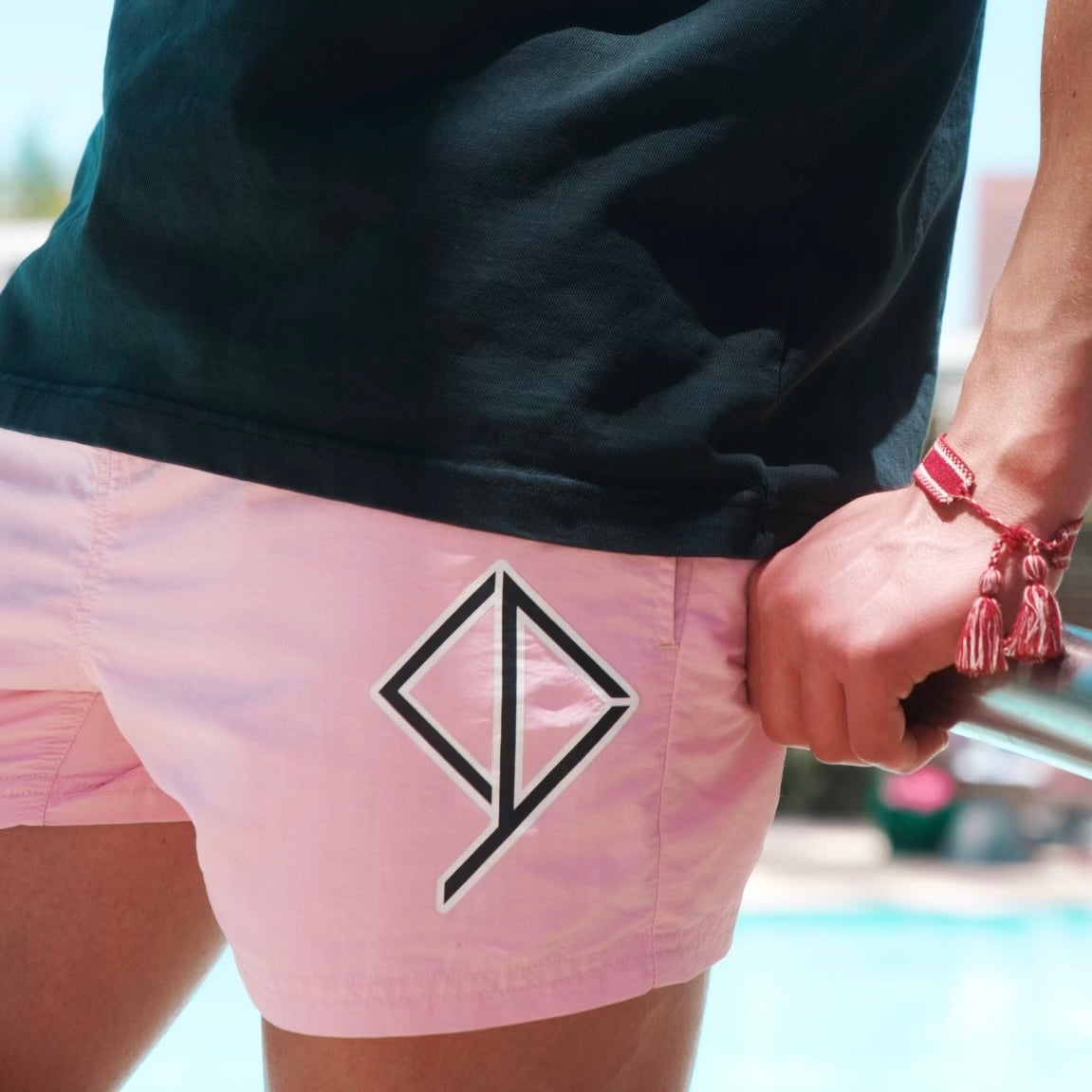 Hermosa Black Salmon Board Shorts