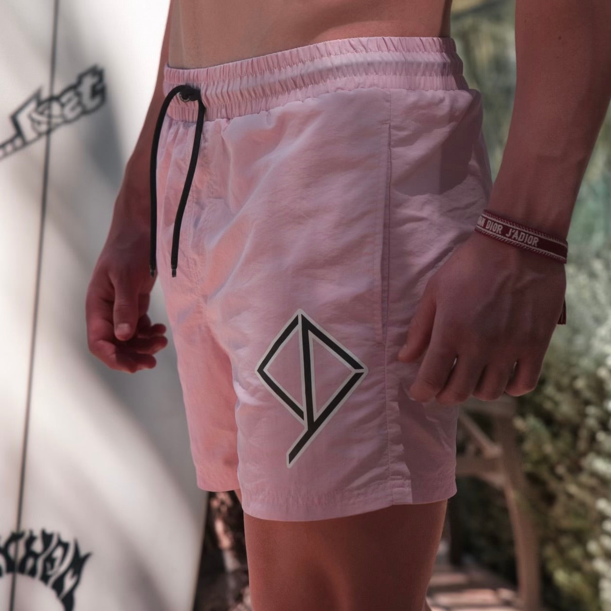 Hermosa Black Salmon Board Shorts